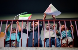 ރައީސްގެ އެދިވަޑައިގަތުމަށް ސިފައިންގެ ސްކްރީންގައި ފަލަސްތީންގެ ދިދަ