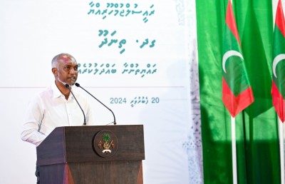 ތިނަދޫގައި ރާއްޖޭގެ ފުރަތަމަ ފްލޯޓިން ޓާމިނަލް، ދެ އަހަރުން ނިމޭނެ: ރައީސް