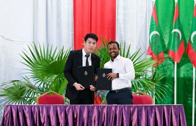 ތިނަދޫގައި ރާއްޖޭގެ ފުރަތަމަ ފްލޯޓިން ޓާމިނަލް، ދެ އަހަރުން ނިމޭނެ: ރައީސް