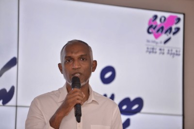 މުއިއްޒު ރަސްމީކޮށް ކެމްޕޭން ފައްޓަވައިފި، މައި އަމާޒަކީ ގެދޮރުވެރިކަން ކަށަވަރުކޮށްދިނުން