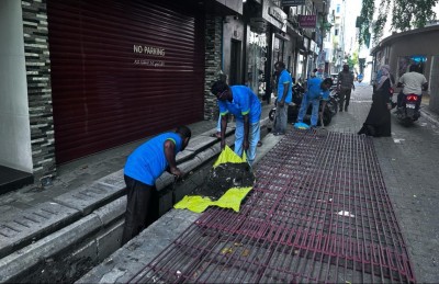 ފެންބޮޑުވާ މައްސަލަ ހައްލުކުރަން ކާނުތައް ސާފުކުރުމުގެ މަސައްކަތް އެމްޑަބްލިއުއެސްސީއާ ގުޅިގެން ކައުންސިލުން ފަށައިފި