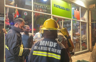 މާލޭގައި އިމާރާތެއްގައި ރޯވެ އަނދަނީ