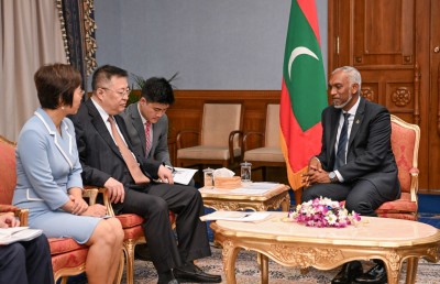 ޗައިނާއާ އެކު އެއްބަސްވީ އަސްކަރީ އާލަތްތައް ހޯދަން، އެއީ މިނިވަންކަން ވަރުގަދަކުރަން: ރައީސް