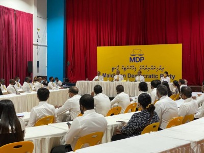 އެމްޑީޕީ ގައުމީ ހިންގާ ކޮމިޓީގެ ބައްދަލުވުމަށް ދެ ރައީސުން އެއްތަންވެއްޖެ