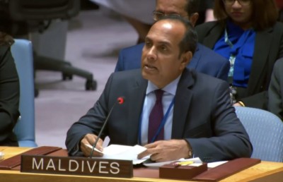ފަލަސްތީނަށް އދ.ގެ މެމްބަރުކަން ދޭން ހުރަސް އެޅުމުން ރާއްޖެއަށް މާޔޫސްކަން