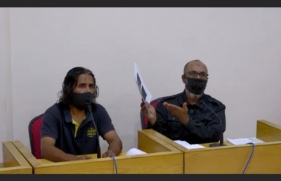 މާލޭގެ ގެޔަކުން ފެނުނީ އަމިއްލައަށް ހަދާފައި ހުރި ބޮމާއި ބަޑިއާއި ވަޒަން!