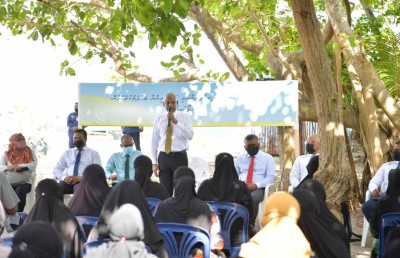 މަހަށް ހަމަ އަގު ހޯދައިދޭން ވަގުތުކޮޅެއް ނަގަނީ ދާއިމީ ބަދަލަކަށް މަސައްކަތް ކުރާތީ: ރައީސް