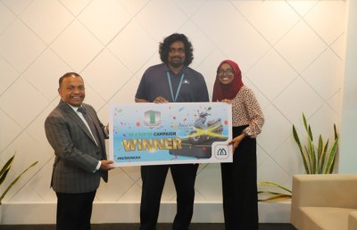 އެމްއައިބީ "ނައިނާ" ކެމްޕެއިންގެ ނަސީބުވެރިޔާއަށް ސައިކަލު ހަވާލުކޮށްފި