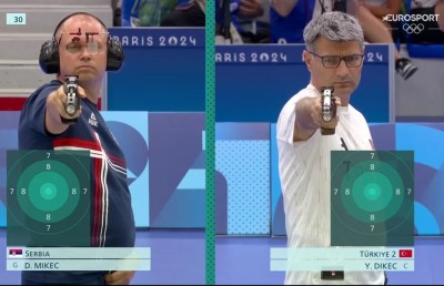 ތުރުކީގެ ޝޫޓަރު މާ "ކޫލް"؛ ޖީބަށް އަތް ޖަހާލައިގެން ހުރެ އެ ހޯދީ އޮލިމްޕިކްސްގެ ރިހި މެޑަލް