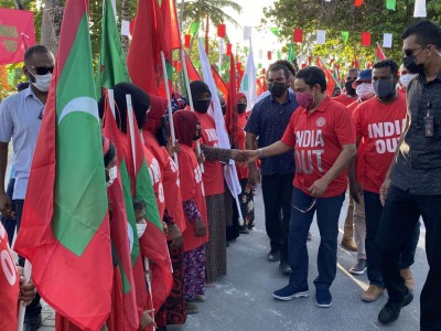 ގާނޫނު ފާސްް ކުރިއަސް އިންޑިއާ އައުޓް ގޮވުން ނުހުއްޓުވޭނެ: ރައީސް ޔާމީން