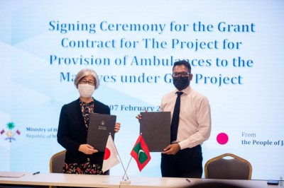 ޖަޕާނުން ރާއްޖެއަށް އަށް އެމްބިއުލާންސް ހަދިޔާ ކުރަނީ