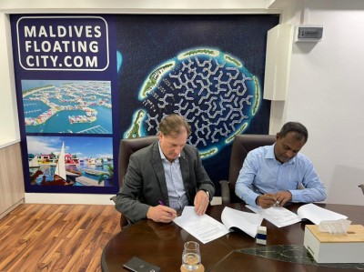 ފްލޯޓިން ސިޓީގެ ފުރަތަމަ މަސައްކަތްތައް ބައިސަން މޯލްޑިވްސް އަށް: ނިމޭނީ ރޯދައިގެ ފަހުން