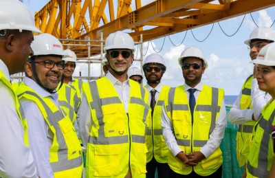 ތިލަމާލެ ބްރިޖުގެ މަސައްކަތް ކުރިއަށް ގެންދާ ގޮތް ޖައިޝަންކަރު ބައްލަވާލައްވައިފި