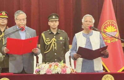 ބަންގްލަދޭޝްގެ ވަގުތީ ސަރުކާރާ ހަވާލުވެވަޑައިގެންނެވި ޔޫނުސްއަށް ރައީސް މަރުހަބާ ވިދާޅުވެއްޖެ