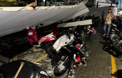 އައިޖީއެމްއެޗު ކައިރީގައި ޖަހާފައި ހުރި ފެންސެއް ވެއްޓި، ސައިކަލްތަކަކަށް ބޮޑެތި ގެއްލުންތަކެއް!