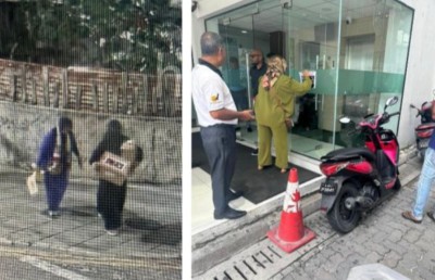 އެމްބަސީ ކައިރީގައި މުޒާހަރާކުރި ދެ މީހުންގެ ބަންދަށް ތިން ދުވަސް