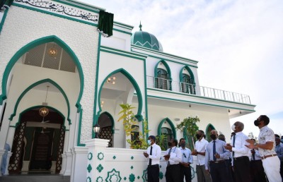 ހުޅުމާލޭގައި އަލަށް އިމާރާތް ކުރި މިސްކިތް ރައީސް ހުޅުވާދެއްވައިފި