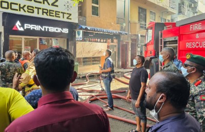 އަލިފާނުގެ ހާދިސާ ހިނގި ކެފޭ ތަޅާލުމުގެ މަސައްކަތް ފަށައިފި