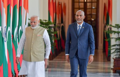 ރައީސް އާއި އިންޑިއާގެ ބޮޑުވަޒީރު މޯދީ ބައްދަލުކުރައްވައިފި