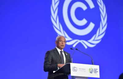 މޫސުމީ ބަދަލުގެ ގެއްލުން ބޮޑު ގައުމުތަކަށް ވައުދުވި ފައިސާ ނުދޭތީ ރައީސް ފާޑުވިދާޅުވެއްޖެ