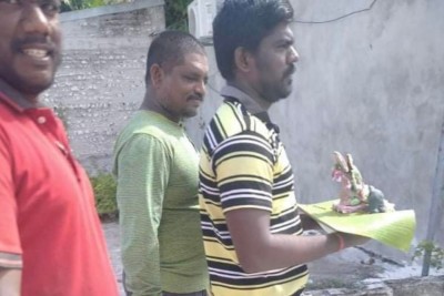 ބިލެއްދޫގައި ބިދޭސީން އަޅުކަން ކުރި ބުދު ވަނީ ކަނޑު ފައްތާފަ، ފުލުހުންގެ ޓީމެއް އެރަށުގައި