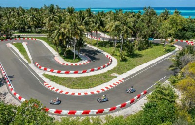 ކަނޑިންމަ ރިސޯޓުގައި ރާއްޖޭގެ ފުރަތަމަ ކާޓް ރޭސިން ޓްރެކް ހުޅުވަނީ