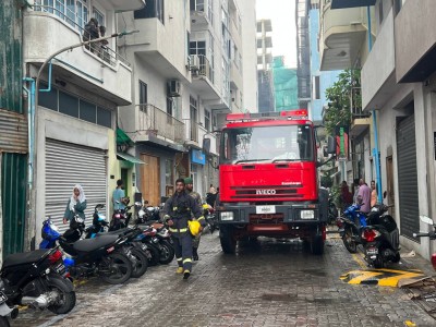 މާލޭގެ ގުދަނެއްގައި އަލިފާން ރޯވެއްޖެ