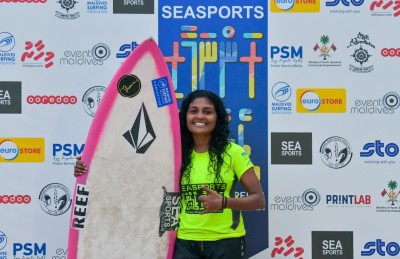 ސީ ސްޕޯޓްސް ރަންނަމާރި ޗެލެންޖް: ރާޅާއެޅުމުގެ ގައުމީ އަންހެން ފުރަތަމަ ޗެމްޕިއަނަކީ އާޔާ