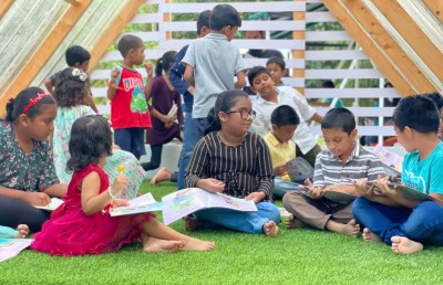 ބީއެމްއެލްގެ އެހީން ތޮއްޑޫގައި ހެދި ފޮތް ކިޔާ ޕާކް ހުޅުވައިފި