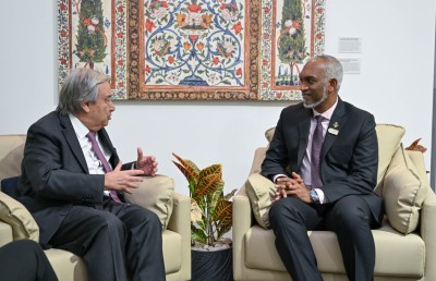 ރައީސް، އދ. ގެ ސެކްރެޓަރީ ޖެނެރަލްއާ ބައްދަލުކުރައްވައިފި