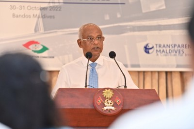 އެންމެ ބޮޑު ކޮރަޕްޝަނަކީ ކޮރަޕްޝަނަށް ރުހުން: ރައީސް