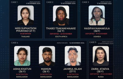 ހަށިވިއްކި މައްސަލާގައި ބިދޭސީ ތިން އަންހެނަކު ޑީޕޯޓްކޮށްފި