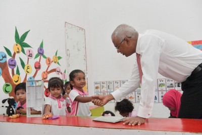 ކޮންމެ ކުއްޖަކީ ވެސް ގާބިލު ކުއްޖެއްކަން އެ ކުދިންނަށް އަންގައިދޭންޖެހޭ: ރައީސް