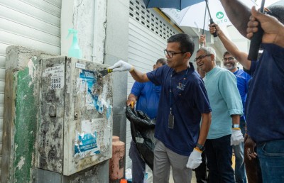 ކުންފުނިން ހިދުމަތްދޭ ތަންތަނާއި ކަރަންޓު ފޮށިތައް ސާފުކުރަން ސްޓެލްކޯއިން ނުކުމެއްޖެ