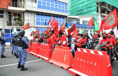 ހަމަނުޖެހުން ހިންގަން އުޅޭ ކަމަށް ބުނެ ފުލުހުން ކުރީ ދޮގު ތުހުމަތެއް: އިދިކޮޅު