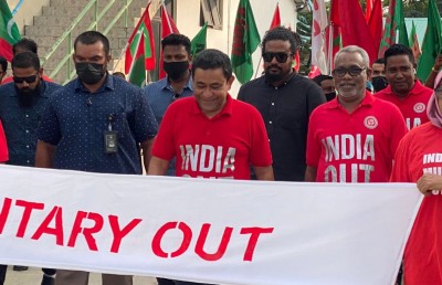 ބިރުދެއްކިޔަސް "އިންޑިއާ އައުޓް" ހުއްޓުވޭނެ ގާނޫނީ ހައިސިއްޔަތެއް ނެތް: އިދިކޮޅު