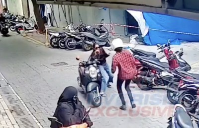 ސައިކަލްގައި ދަނިކޮށް ކަރުގައި އޮތް ފަށް ޖަހައިގަތް މީހާ ހައްޔަރުކޮށްފި