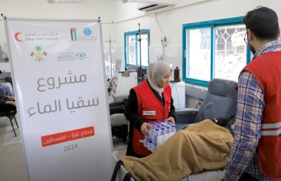 ޒަކާތު ފަންޑުން ގާޒާގެ ރައްޔިތުންނަށް ބޯފެން ފޯރުކޮށްދީފި