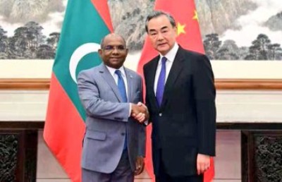 ޗައިނާގެ ފޮރިން މިނިސްޓަރު ރާއްޖެ ވަޑައިގަންނަވަނީ