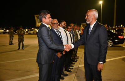 އެސްޓޯނިއާއަށް ކުރައްވާ ރަސްމީ ދަތުރުފުޅުގައި ރައީސް ފުރާވަޑައިގެންފި