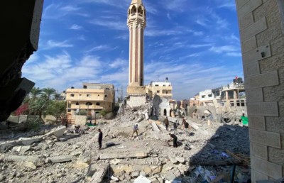 ޣައްޒާގެ ބޮޑު މިސްކިތުގައި 16 މަސް ފަހުން ހުކުރު ކޮށްފި