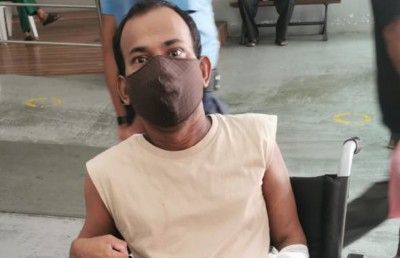 އެކްސިޑެންޓުވެ ހާލު ދެރަވި ހާލިދު މަސް ދުވަސް ފަހުން ހޮސްޕިޓަަލުން ދޫކޮށްލައިިފި