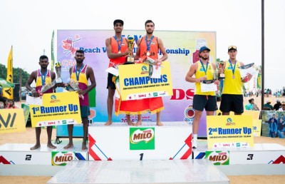 ކުއާޓާ ފައިނަލުން ނާކާމިޔާބުވެ ކާވާ ބީޗް ވޮލީގެ ތަށި ރާއްޖެ އަށް ދިފާއު ނުކުރެވުނު