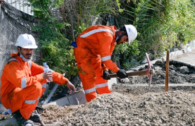 އިންޑަސްޓްރިއަލް ވިލެޖުގެ ބޮޑު ބައެއް ބަންދުކޮށް، ބްރިޖް ސާވޭގެ އަމަލީ މަސައްކަތް ފަށައިފި