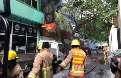 މާލޭގައި ހިނގި އަލިފާނުގެ ހާދިސާއެއްގައި ދެ ގެއެއްގެ މައި ފެން ހޮޅިއަށް ގެއްލުންވެއްޖެ