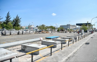 އިންޑަސްޓްރިއަލް ވިލެޖުގެ ބޮޑު ބައެއް ބަންދުކޮށް، ބްރިޖް ސާވޭގެ އަމަލީ މަސައްކަތް ފަށައިފި