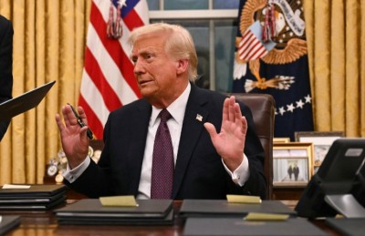 ޓްރަމްޕު މިހާރު ބުނަނީ ޣައްޒާއިން މީހުން ބޭލުމަކީ ހިޔާލެއް ކަމަށް، މަޖޫބޫރެއް ނޫނޭ!