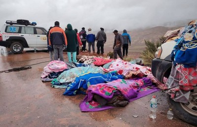 ބޮލީވިއާގައި ހިނގި ދެ އެކްސިޑެންޓެއްގައި 70 މަރު