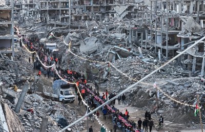 ޣައްޒާ އަލުން އާރާސްތުކުރަން 53 ބިލިއަން ޑޮލަރު އަރަބި ލީގުން ހޭދަކުރަނީ