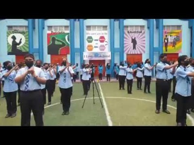 ޖަމާލުއްދީން ސްކޫލްގައި ސައިން ލެންގުއެޖް ކްލަބެއް؛ ގައުމީ ސަލާމާއި ސްކޫލް ލަވަ އިޝާރާތުން